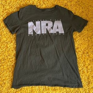 NRA t-shirt in army green. Size youth medium